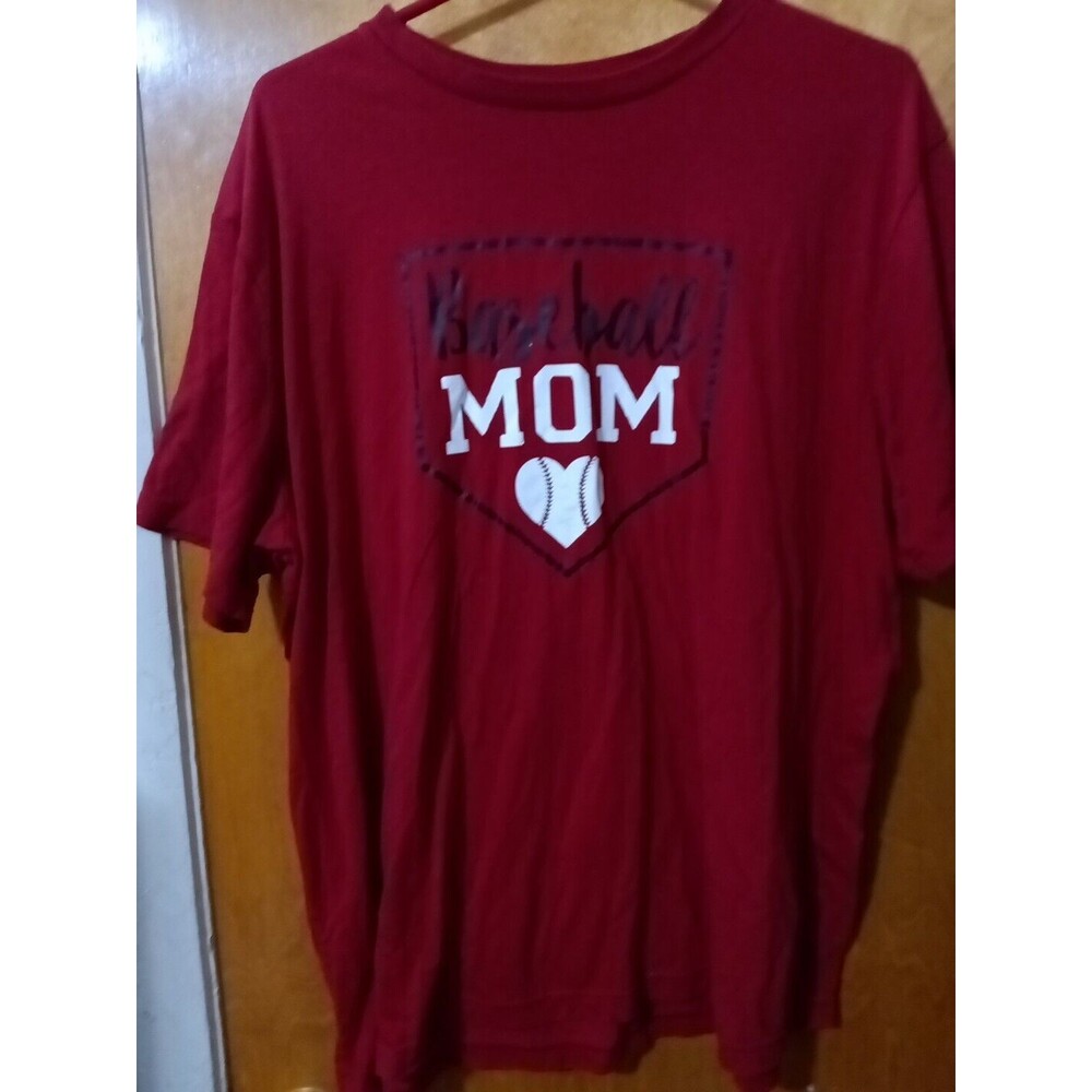 Baseball Momโ Red XL George Brand Womans Flaw Tony Hole See Pics #2787